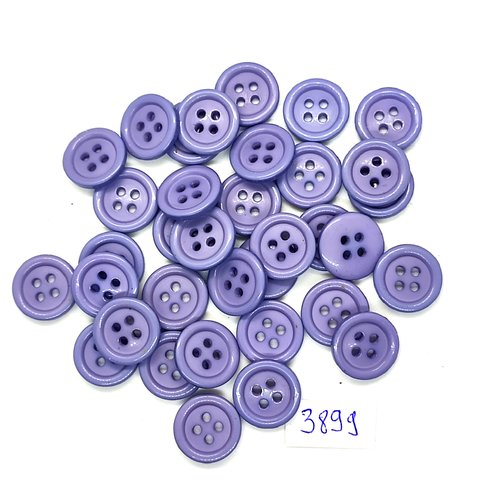 35 boutons en résine lilas - 15mm - tr3899