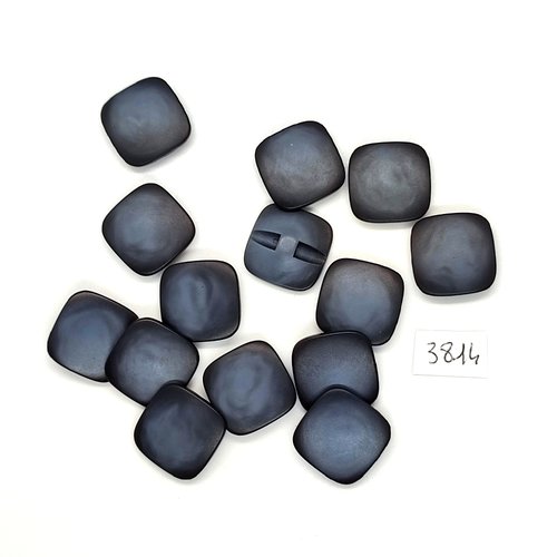 14 boutons en résine gris - 18x18mm - tr3814