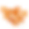 10 boutons en résine orange foncé - 21mm - tr3764
