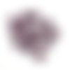 14 boutons en résine marron et violet - 18mm - tr3763
