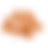 11 boutons en résine orange foncé - 18mm - tr3756