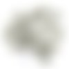 22 boutons en résine argenté - 18mm - tr3817