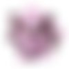 33 boutons en résine lilas foncé et clair - 15mm - tr3942