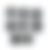 8 boutons en nacre gris foncé - 22mm - tr3951