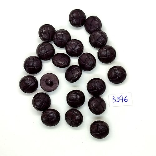 22 boutons en résine marron foncé - 15mm - tr3976