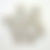 11 boutons en résine argenté - 22mm - tr3990