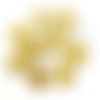 10 boutons en résine kaki / jaune - 19x23mm - tr4012