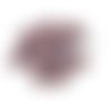 25 boutons en résine mauve / lilas foncé - 14mm - tr3780
