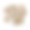 24 boutons en résine beige - 14mm - tr3786
