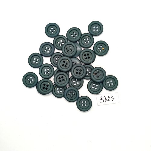 30 boutons en résine vert - 14mm - tr3825