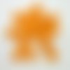 20 boutons en résine orange - 18mm - tr3841