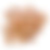 30 boutons en bois forme coeur multicolore - 15x17mm
