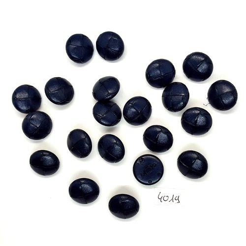 21 boutons en résine bleu - 18mm - tr4019