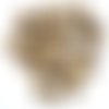 36 boutons en résine marron et beige - 15x15mm - tr4038