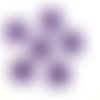 6 boutons en résine lilas très foncé - 27mm - tr4047