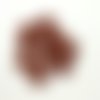10 boutons en nacre marron - 20mm - tr4051