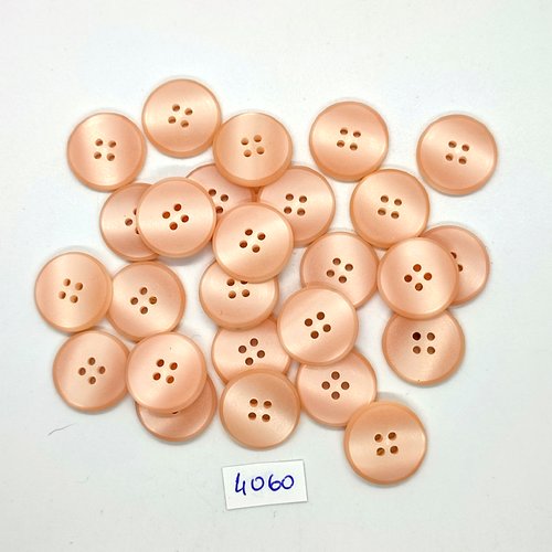 26 boutons en résine rose - 17mm - tr4060