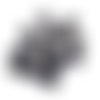 21 boutons en résine noir - 15mm et 18mm - tr4078