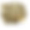 34 boutons en résine gris et doré - 15mm - tr4088