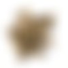 40 boutons en résine marron et beige - 15mm - tr4090