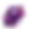 33 boutons en résine lilas et violet - 11x18mm et 14mm - tr4101