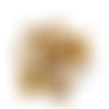 19 boutons en résine jaune et marron- 17mm - 15mm et 12mm - tr4096