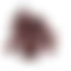26 boutons en résine marron / bordeaux - 15mm - tr4123