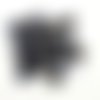 24 boutons en résine gris foncé - 15mm - tr4126