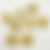 8 boutons en résine jaune / vert - 25mm - tr4156