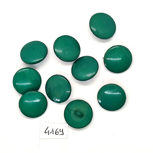 10 boutons en résine vert - 18mm - tr4169
