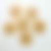 6 boutons en résine beige haute couture lanvin - 28mm - tr4193