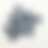 11 boutons en résine bleu foncé - 15mm - abd22
