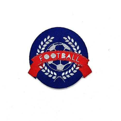 1 thermocollant / écusson à coudre - football - 40mm