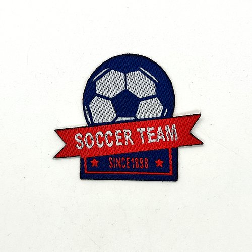 1 thermocollant / écusson à coudre - football soccer team - 45x53mm
