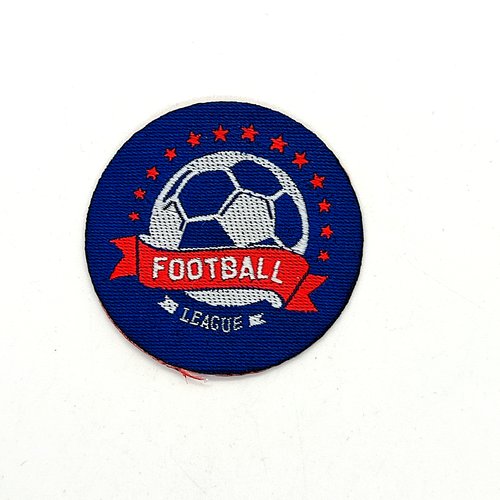 1 thermocollant / écusson à coudre - football - 50mm