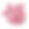 18 boutons en résine fuchsia / rose et transparent - 17mm - abd31
