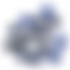 14 boutons en résine bleu - 17/18mm - abd37