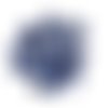 43 boutons en résine bleu foncé - 9mm - abd41