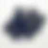 12 boutons en résine bleu foncé - 18mm - abd45