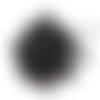 100 boutons en résine noir - taille diverse - tr4216
