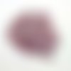 40 boutons en résine rose et doré - 12mm - abd125