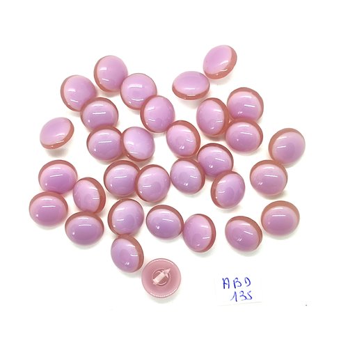 31 boutons en résine rose et transparent - 12mm - abd135