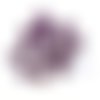 16 boutons en résine violet - 12mm - abd138