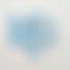 18 boutons en résine bleu clair - 15mm - abd175