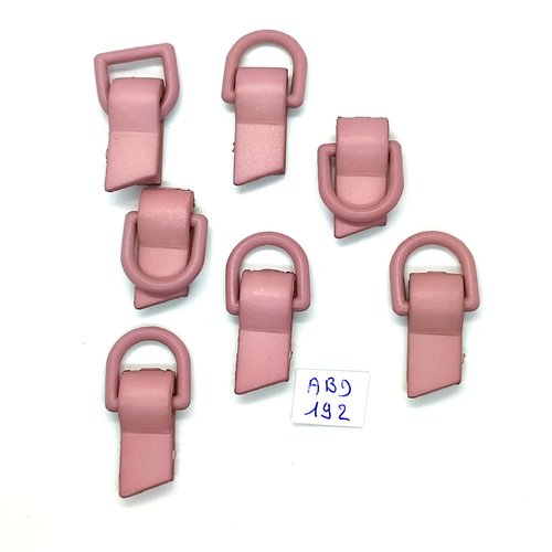 7 attaches en résine vieux rose - 48mm - abd192