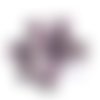 10 boutons en résine mauve / violet - 18mm - abd209