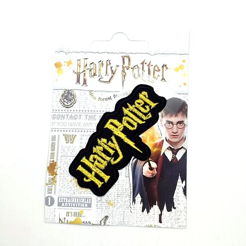 1 thermocollant / écusson à coudre - harry potter - 7x3,5cm