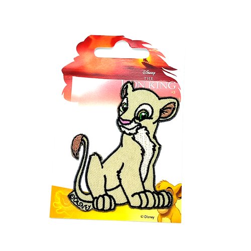 1 thermocollant / écusson à coudre - le roi lion - 8x7cm