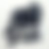 26 boutons en résine noir - 15mm - abd281
