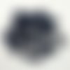 25 boutons en résine noir - taille diverse et modèles différents - abd282